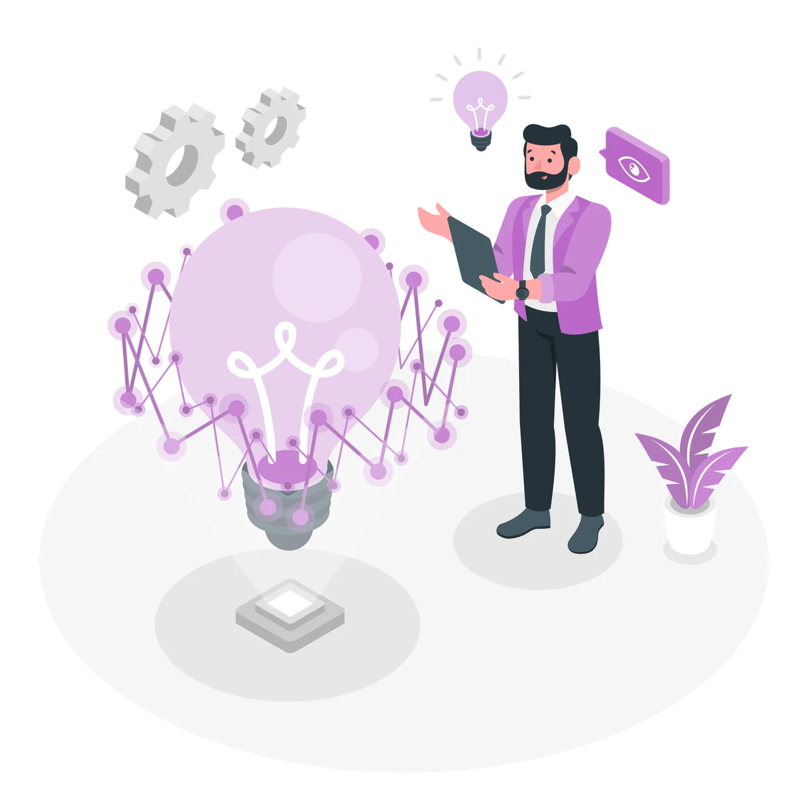 A user ideating with AI